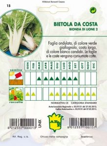 BIETOLA DA COSTE Costa bianca di Lione