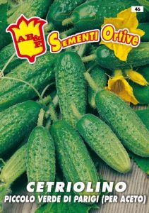 CETRIOLO Verde piccolo per sott'aceto