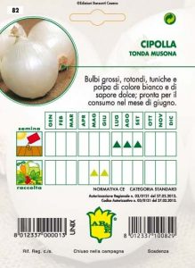 CIPOLLA Bianca di Giugno (semina estiva)