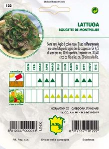 LATTUGA CAPPUCCIO Rougette de Montpellier