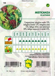 MISTICANZA di lattughe