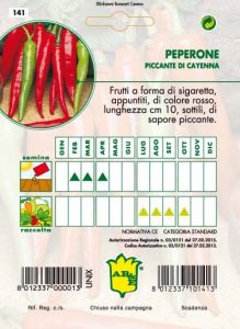 PEPERONE Cayenna lungo piccante