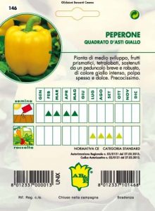 PEPERONE Quadrato giallo