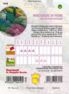 MISCUGLIO DI FIORI Per giardini rocciosi