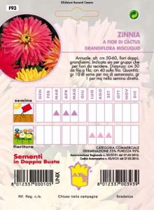 ZINNIA Fior di Dhalia Mix
