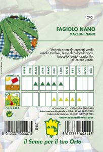 FAGIOLO NANO VERDE Marconi (seme bianco)